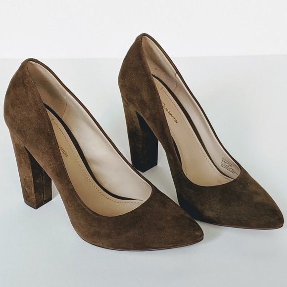 BCBGeneration Clarice Olive/Army Green Suede Pumps - Picture 6 of 10